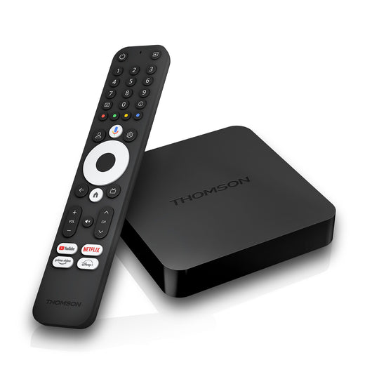 Thomson-streaming-box-240g 4k 2/8gb android 12 google amazon prime disn
