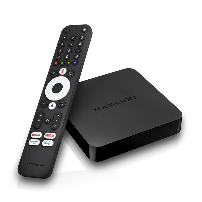 Thomson-streaming-box-240g 4k 2/8gb android 12 google amazon prime disn