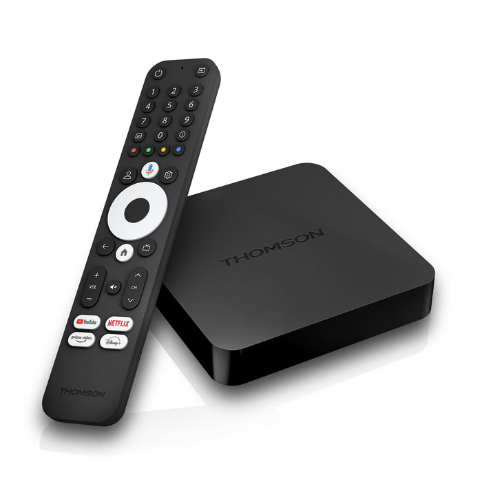 Thomson-streaming-box-240g 4k 2/8gb android 12 google amazon prime disn