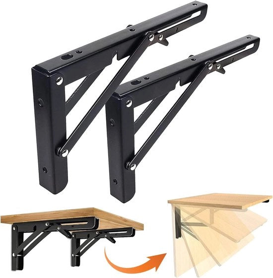 Console a muro 400 mm - resistente al carico, acciaio inossidabile - adatto per cucina e ufficio