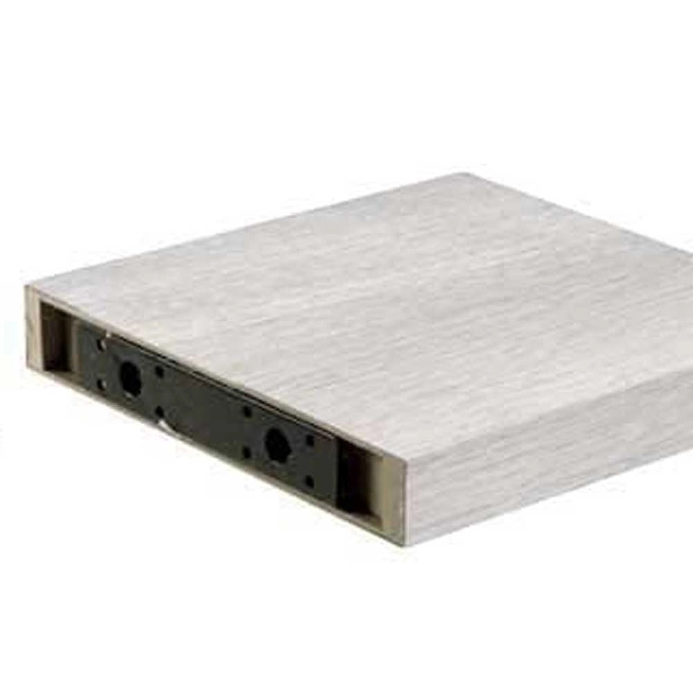 Mensola Parete Quadrata Scaffale 25x25x4cm Libreria Legno MDF Frassino Moderna