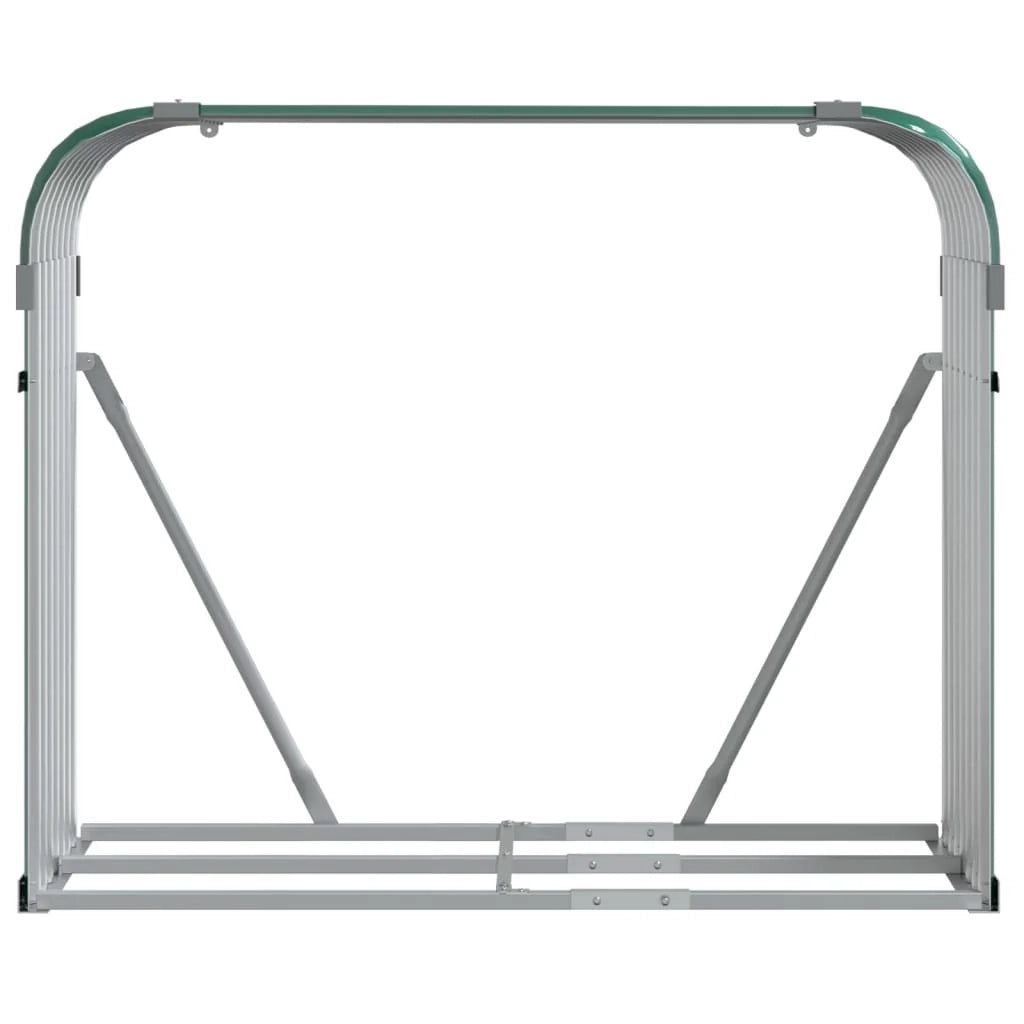 Portalegna 120 x 45 x 100 cm acciaio zincato verde 02_0043756