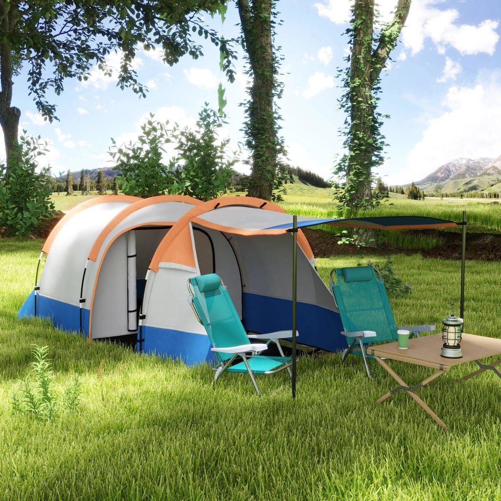 Tenda da campeggio 3 posti 2 camere ¨C zephmum ¨C 420x200x150 cm multicolore
