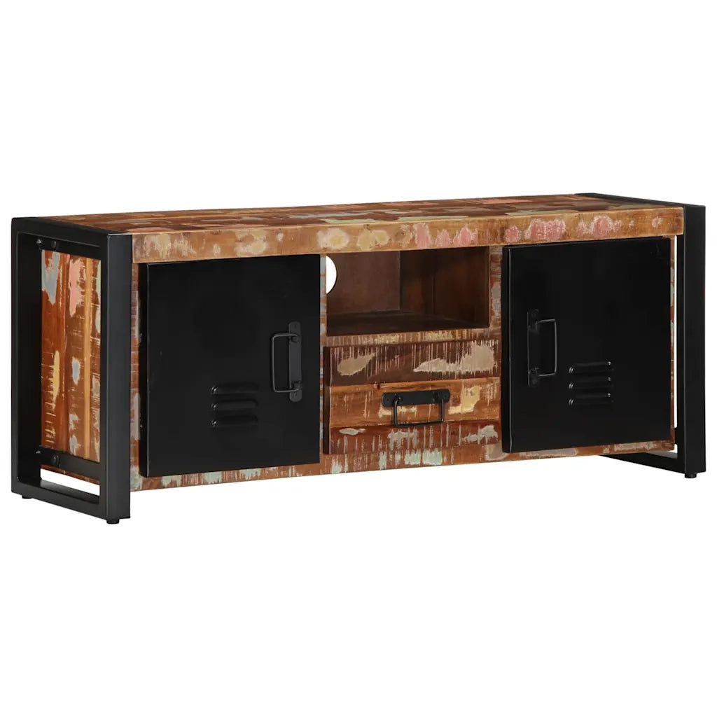 Mobile Porta TV 100x30x40 cm in Legno Massello di Recupero