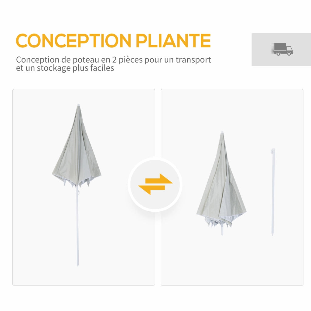 Ombrellone da giardino ¨C zephmum ¨C beige ? 220 cm