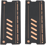 Sistema di raffreddamento per memoria - Grafite - Compatibile con DDR3/DDR4/DDR5 - Slot M.2 - Facile da utilizzare (2 pezzi) - Raffreddamento della memoria