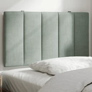Cuscino Testiera-Cuscino per Testiera Hanko Grigio Chiaro 80 cm in Velluto