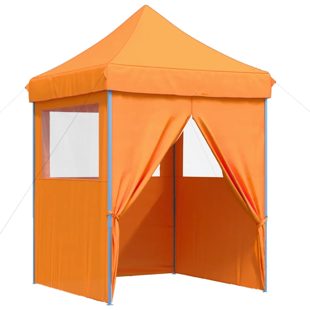 Tendone per Feste Pieghevole Pop-Up con 4 Pareti Arancione 4005001