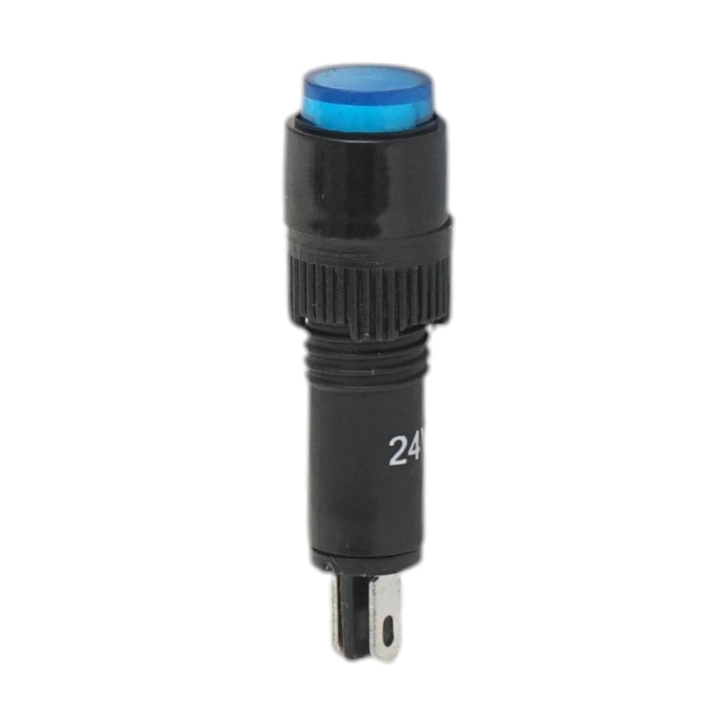 Indicatore di segnale industriale LED blu 24V Ø 8mm Breckner Germany