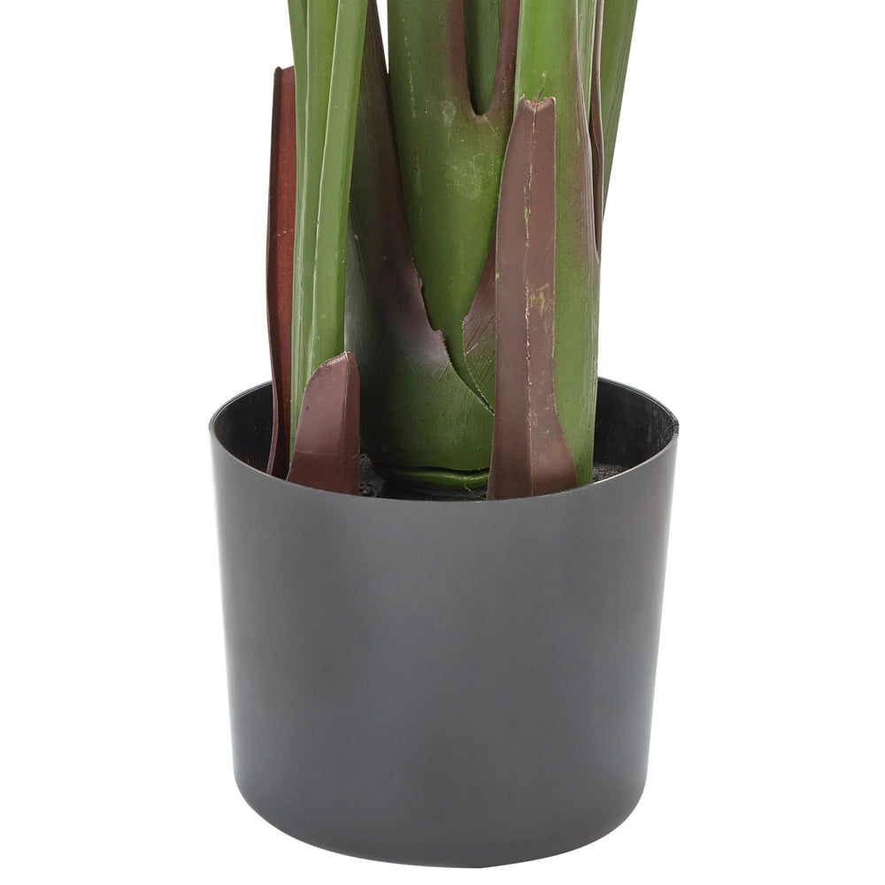 Pianta artificiale in vaso verde e nero sintetico 187 cm Materiale accessorio decorativo per interni