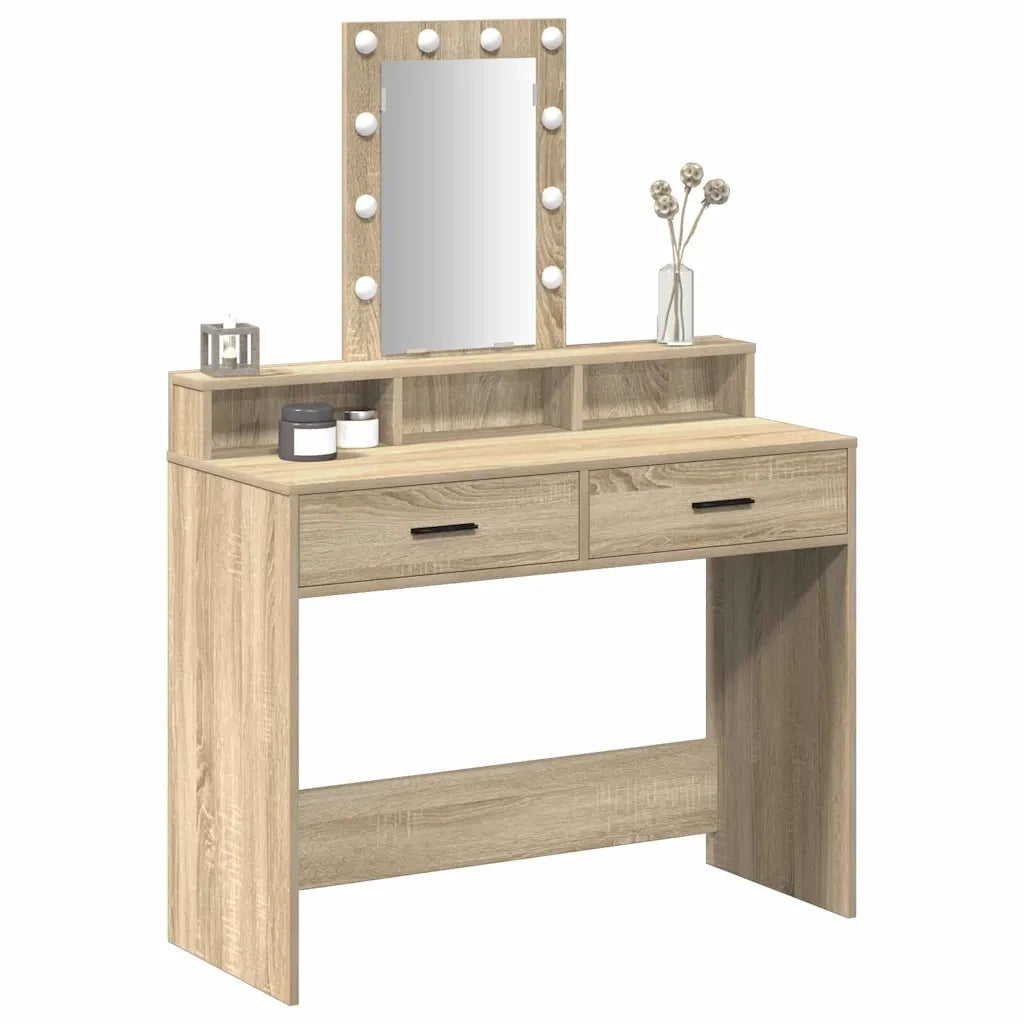 Tavolo da Trucco Marrone 100 x 41 x 140 cm Legno multistrato 865174