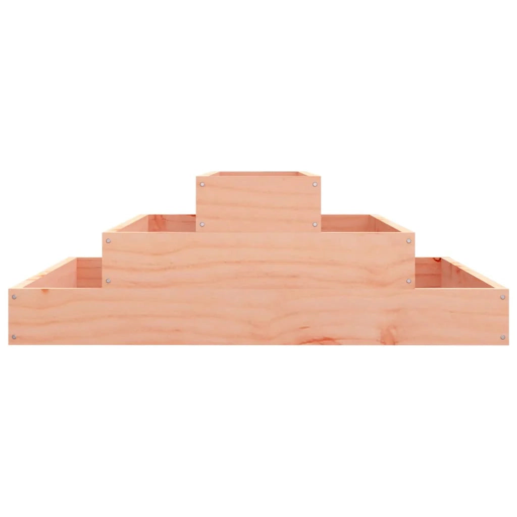 Fioriera rialzata per piante fiori terrazza giardino 80 x 80 x 27 cm abete Douglas massiccio marrone 02_0037895