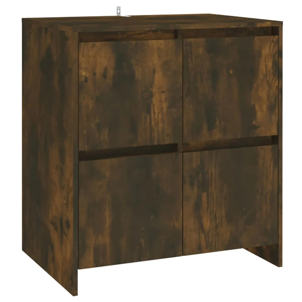 Buffet credenza cassettiera armadio mobile contenitore organizer per cucina soggiorno salotti set da 2 70 x 41 x 75 cm legno ingegnerizzato marrone 02_0036748