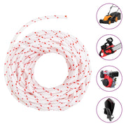 Fune di Avviamento a Strappo Bianco e Rosso ?4 mm 10 m in Nylon CFW7262638