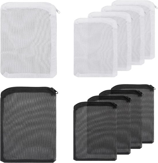 Set di filtri per acquario 10 pezzi - Set di media mesh filtro - Raccordo in plastica - Flusso elevato - Sferette biologiche - Maglia a rete 1 mm.