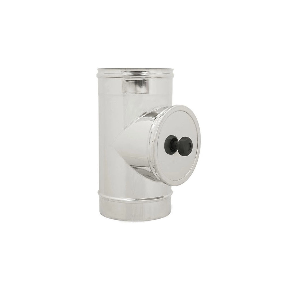 Modulo di ispezione a t da 140mm in acciaio inox 5 decimi aisi 304