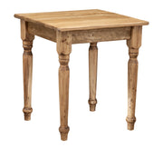Biscottini Tavolo Country in legno massello di tiglio L70xPR70xH78 cm. Made in Italy