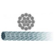 Vigor-Blinky Funi Acciaio Zincato 133 Fili Antigiro 19x7 100mt Diametro 5mm