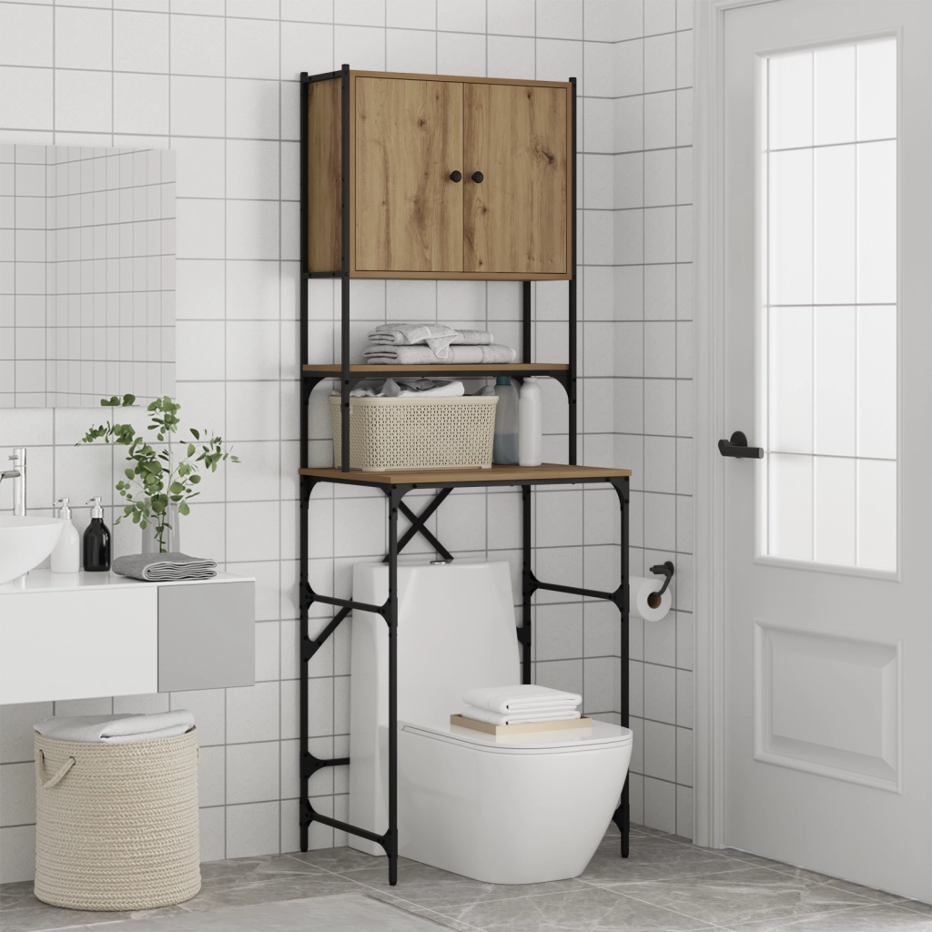 Mobile per Lavatrice Rovere Artigianale 68x48,5x194 cm
