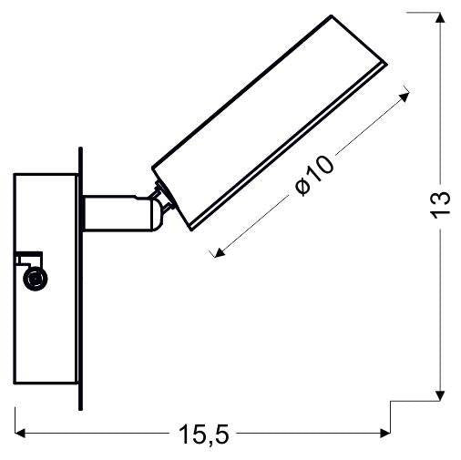 Applique Candellux ISLA 91-61706 LED 4W cromo bianco