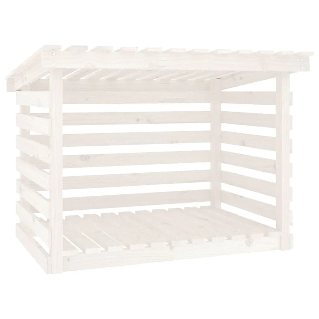 Portalegna portalegna organizer portaoggetti 108 x 73 x 79 cm legno di pino bianco 02_0045115