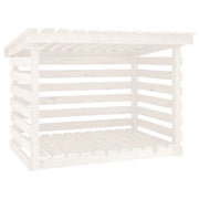 Portalegna portalegna organizer portaoggetti 108 x 73 x 79 cm legno di pino bianco 02_0045115