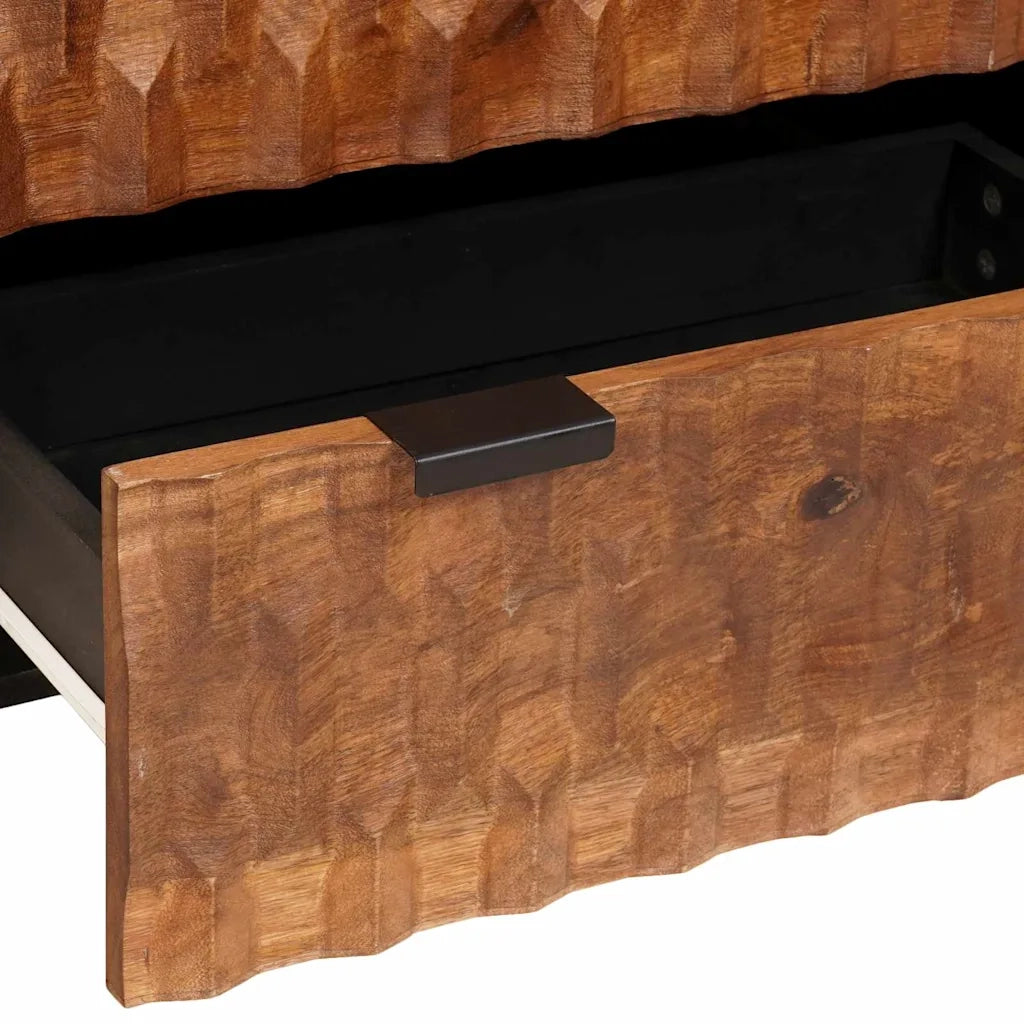 Credenza-Buffet-Armadio da cucina Finitura Marrone Acacia 60 x 33,5 x 75 cm 673660
