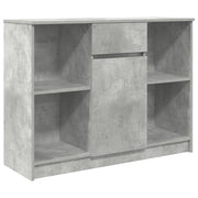 Credenza | Madia | Buffet da pranzo | Armadio da pranzo con Cassetto Grigio Cemento 101x35x76 cm in Truciolato