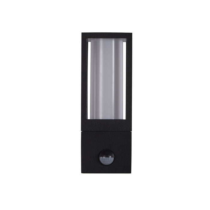 Applique Moderna Viale Alluminio Nero Policarbonato 1 Luce Gu10
