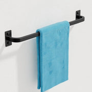 Sostegno per Asciugamani da Parete da 40 CM per Bagno e Cucina - Supporto per Asciugamani in Acciaio Inossidabile Nero