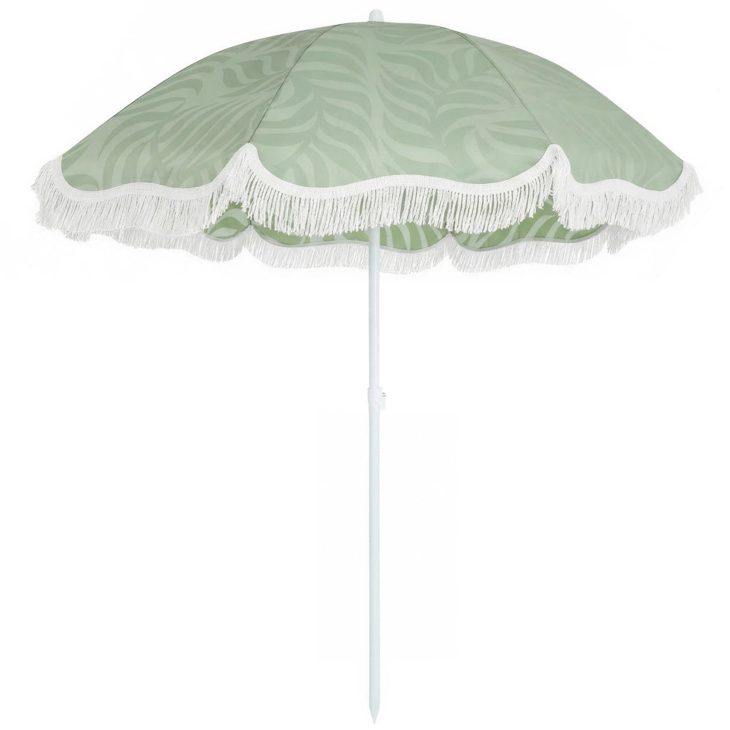 Ombrellone da Giardino con Frange ¨C zephmum ¨C Verde ?180 cm