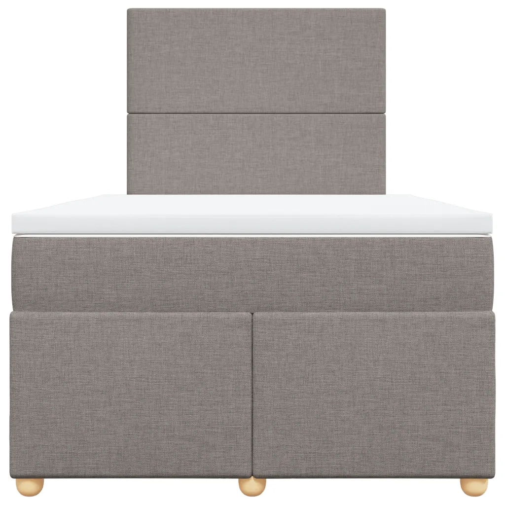 Giroletto a Molle con Materasso Tortora 120x200 cm in Tessuto
