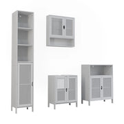Vicco Set di mobili da bagno Bianco 4 parti