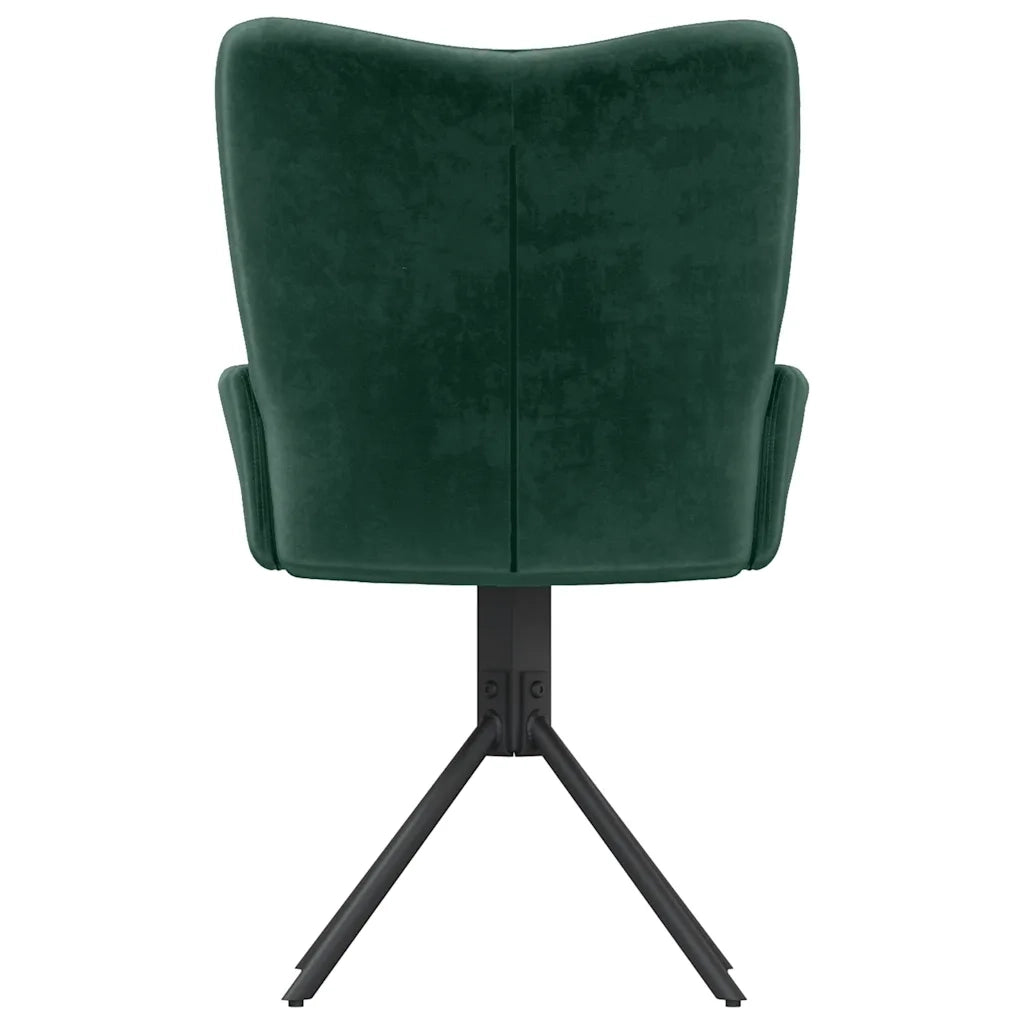 Sedie da Pranzo Girevoli 2 pz Verde Scuro in Velluto cod mxl 7937