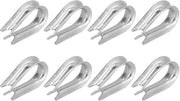 Clip per cavo in acciaio inossidabile 50 pezzi - adatto per la costruzione navale - M4 (4mm) - sicurezza e affidabilità - protezione per cavi