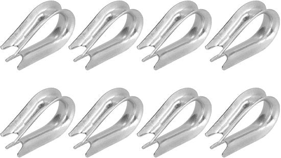 Clip per cavo in acciaio inossidabile 50 pezzi - adatto per la costruzione navale - M4 (4mm) - sicurezza e affidabilità - protezione per cavi