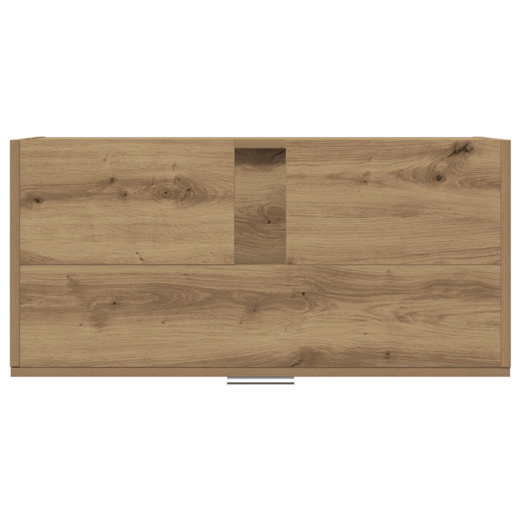 Mobile da Lavabo Rovere Artigianale 78x37x59 cm Legno Ingegnerizzato