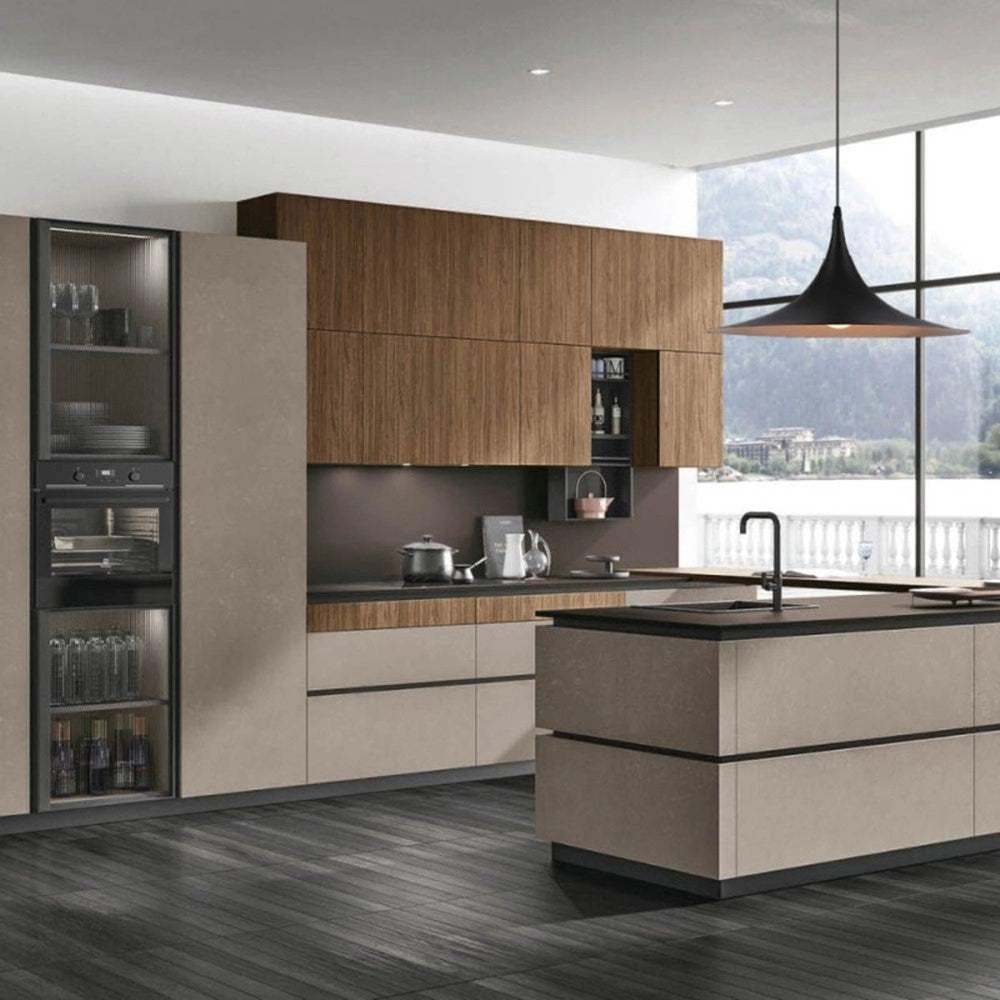 Trade Shop - Lampadario A Sospensione Soffitto Stile Contemporaneo Nordico Attacco E27 In Metallo B97 - Nero