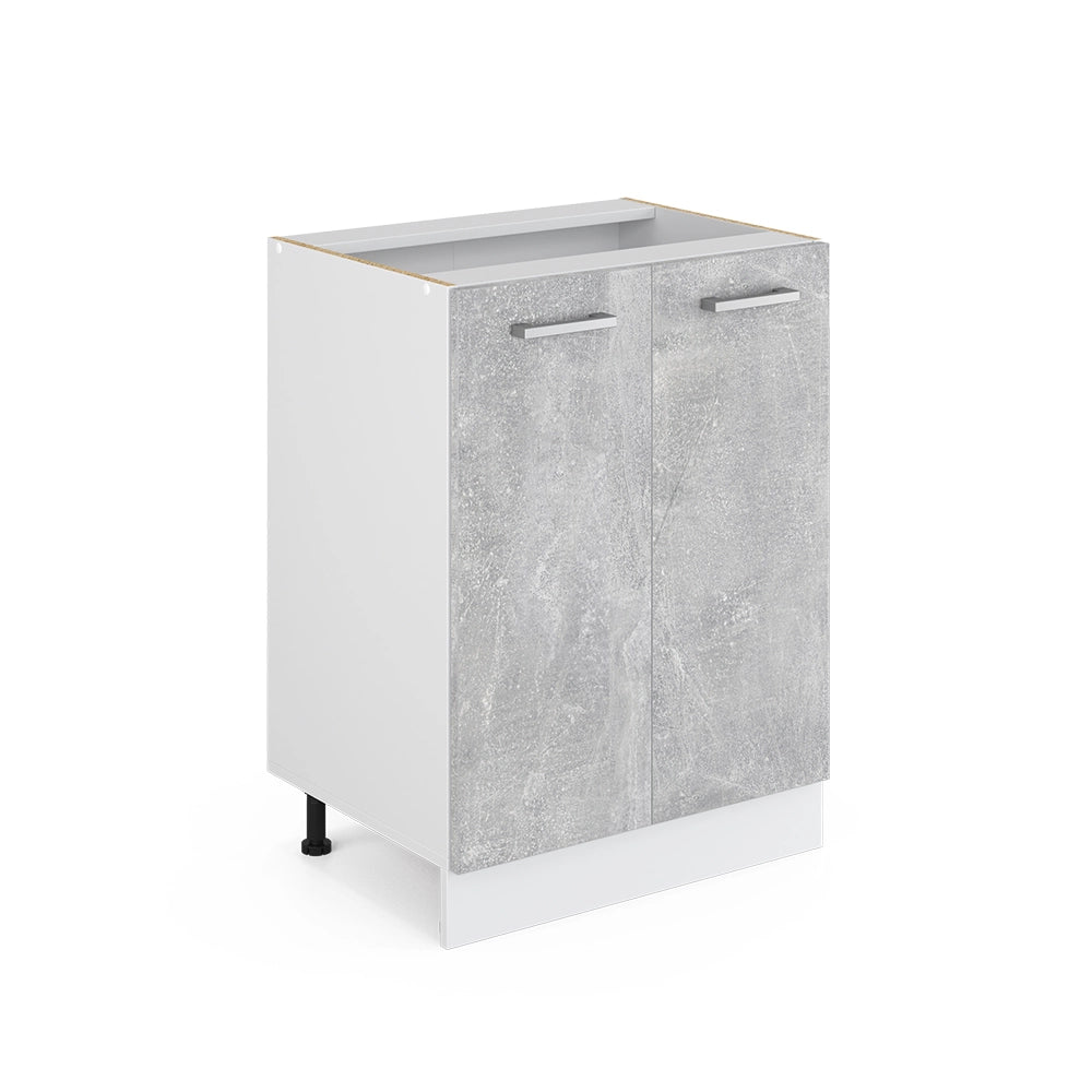 Vicco Mobiletto base cucina Calcestruzzo 60 cm senza piano di lavoro