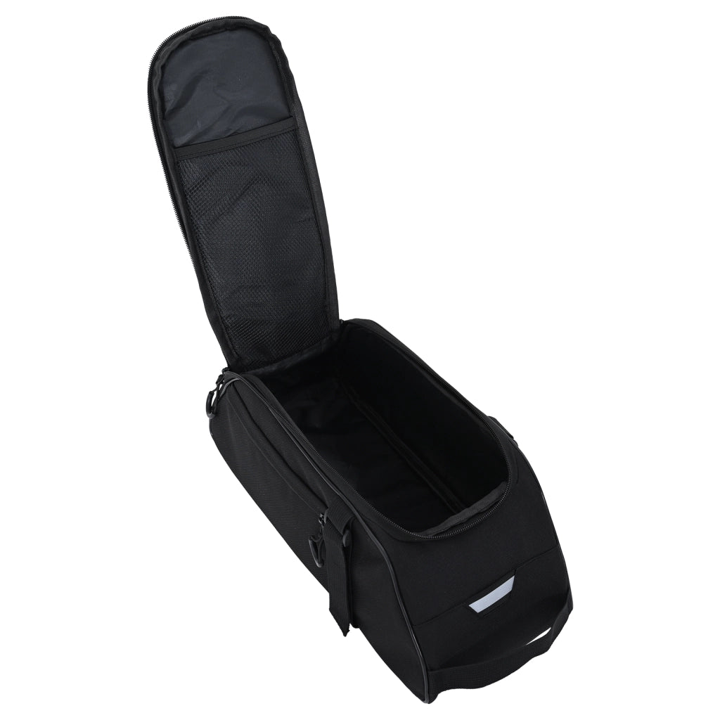 Borsa per Bicicletta per Portapacchi 8 L Nera 38x16x16 cm