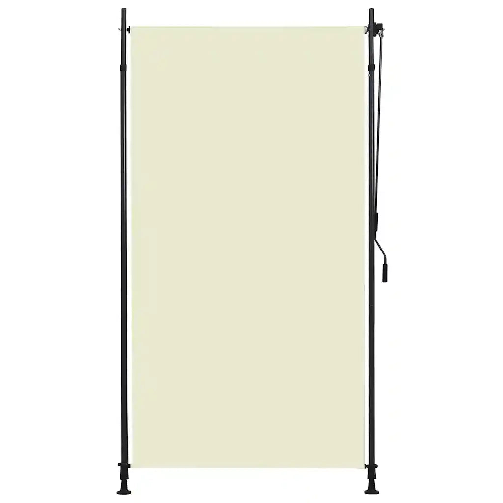 Tenda a Rullo per Esterni-Tenda da sole avvolgibile 120x270 cm Crema