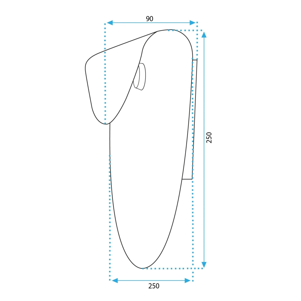 Lampada Da Parete App1429-w Black