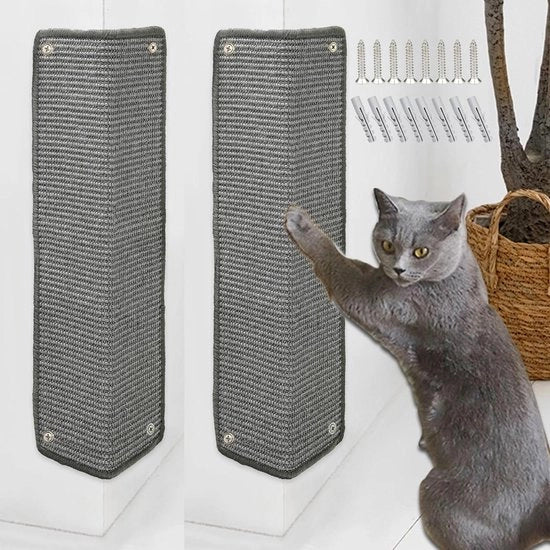 Mat per gatti - Protezione da graffi in sisal 60 × 25 cm (grigio)