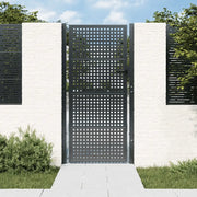 Cancello da Giardino Antracite 100x200 cm in Acciaio 154564