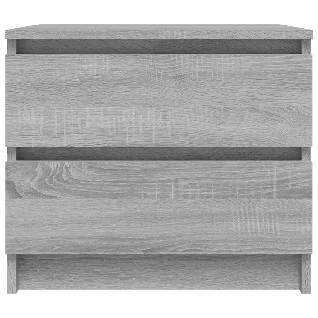Comodino Grigio Sonoma 50x39x43,5 cm in Legno Multistrato 815824