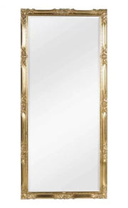 Specchiera in foglia oro rettangolare misure: 82 x 182 x 5,5