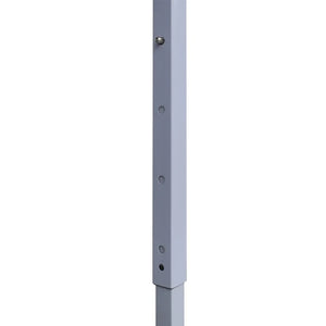 Gazebo Professionale Pieghevole 2x2 m in Acciaio Crema 48880