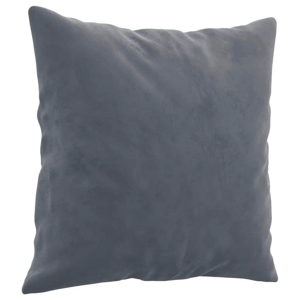Divano | Divano da soggiorno | Sofa a 2 Posti con Cuscini Grigio Scuro 120 cm in Velluto