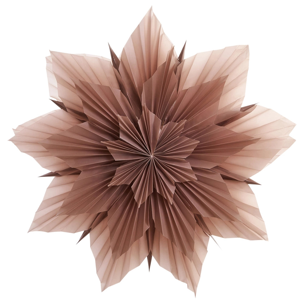 Decorazione da appendere Stella Rosa Paralume di carta Decorazione natalizia a forma di stella