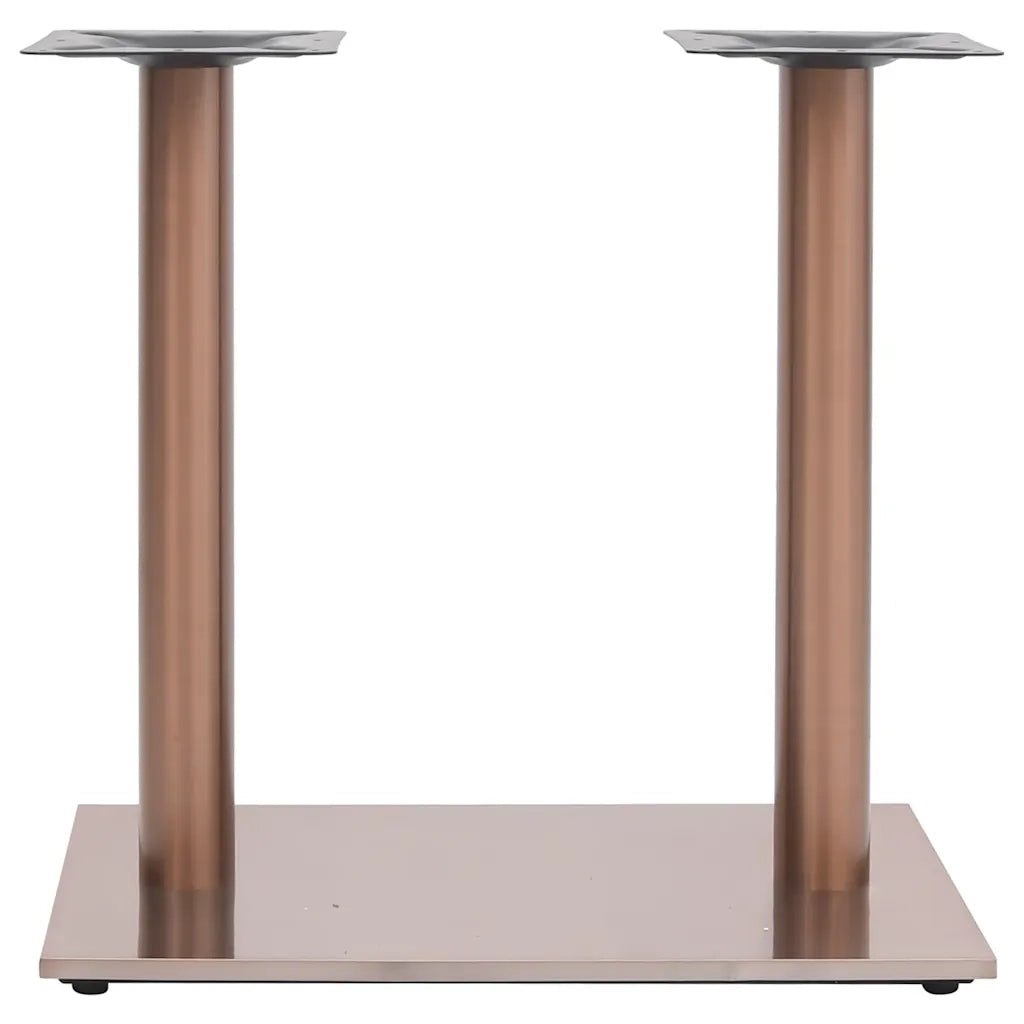 Gamba per Tavolino da Bar Ottone 70x40x72 cm in Acciaio Inox